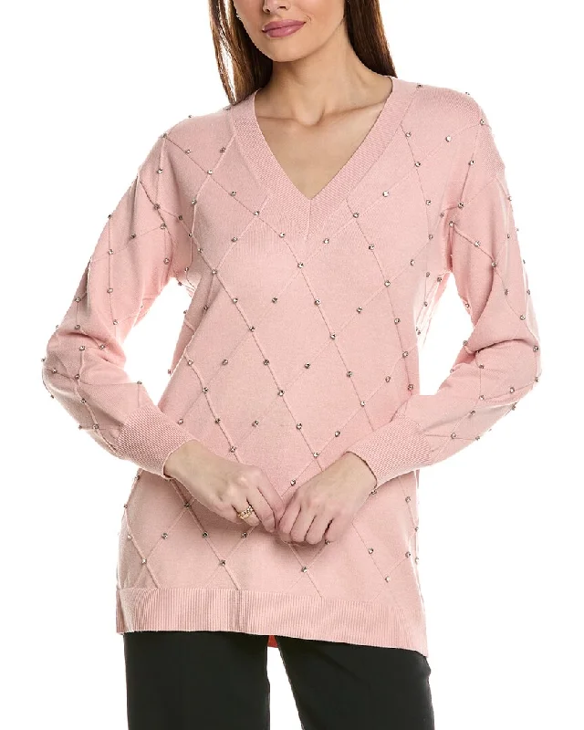 Anne Klein Embellished Pullover