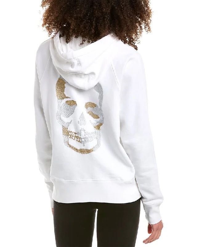 Zadig & Voltaire Clipper Camo Skull Embroidery Hoodie