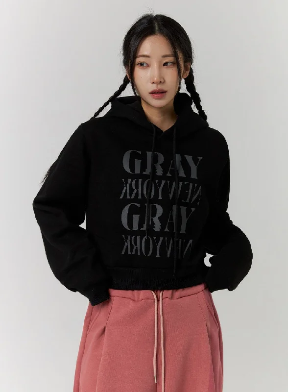 Lettering Sweat Hoodie CD312