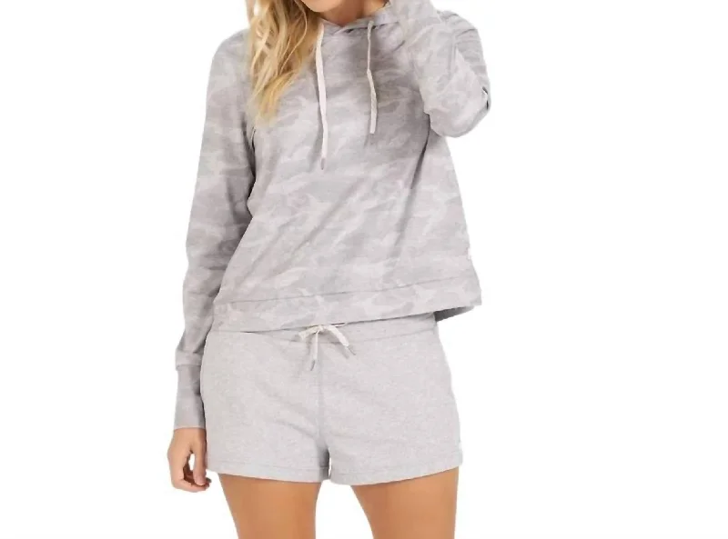 Women's Halo Essential Hoodie In Pale Heather Camo