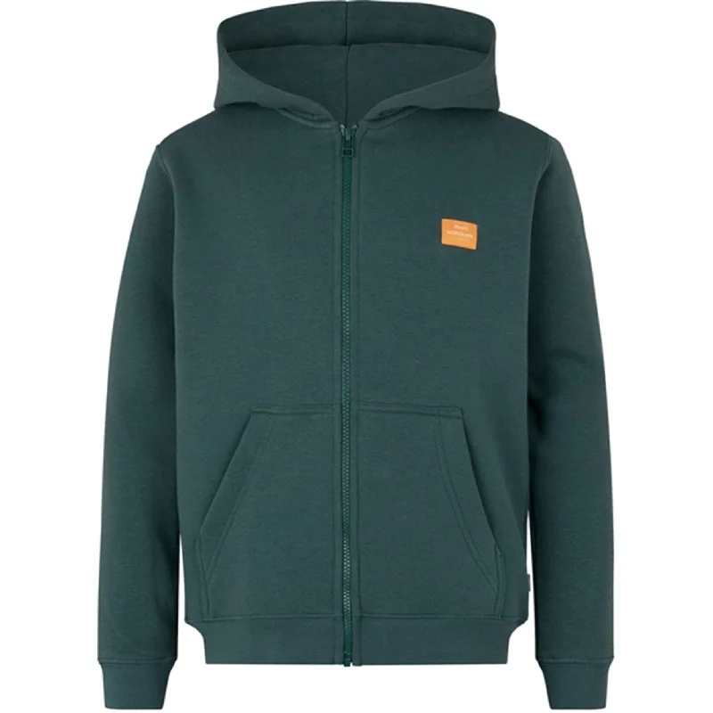 Mads Nørgaard Standard Hudini Zip Hoodie Darkest Spruce