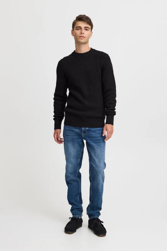 KRISTIAN RAGLAN RIB CREW NECK PULLOVER