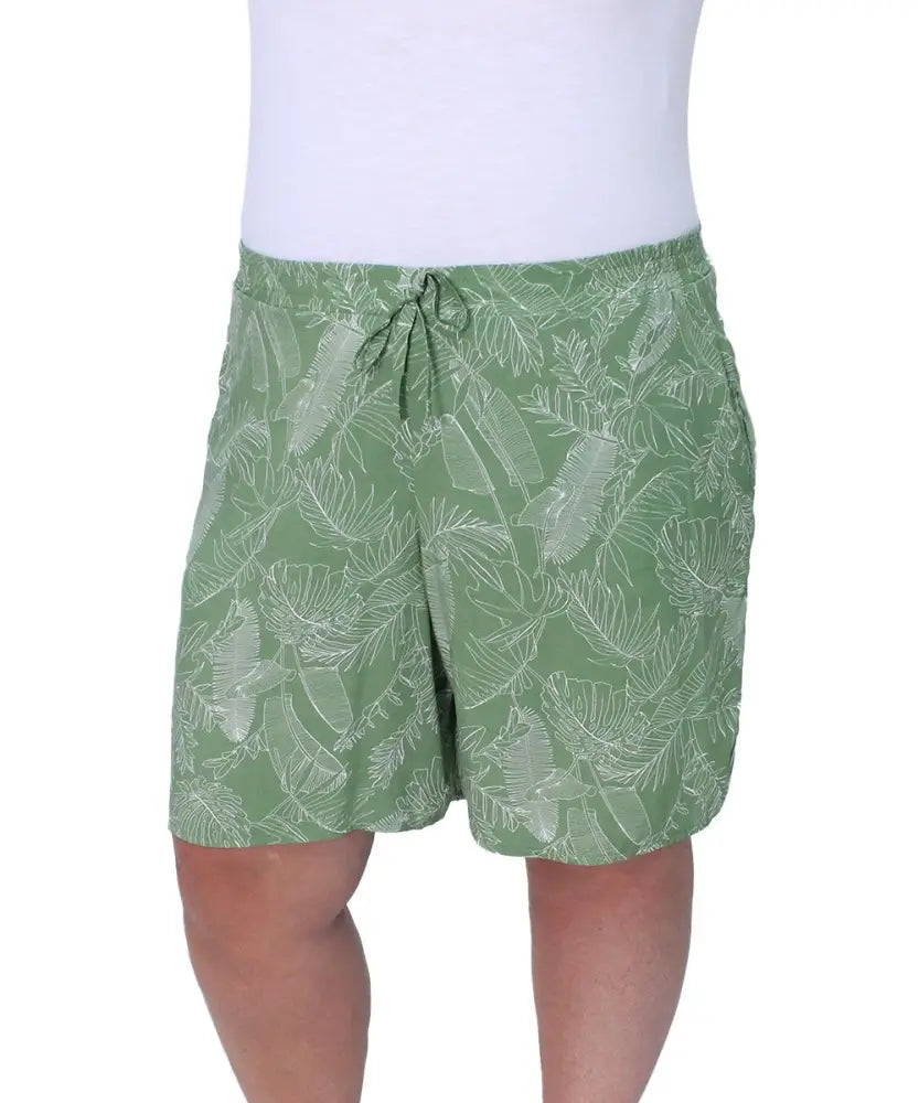 Ladies Printed Rayon Shorts