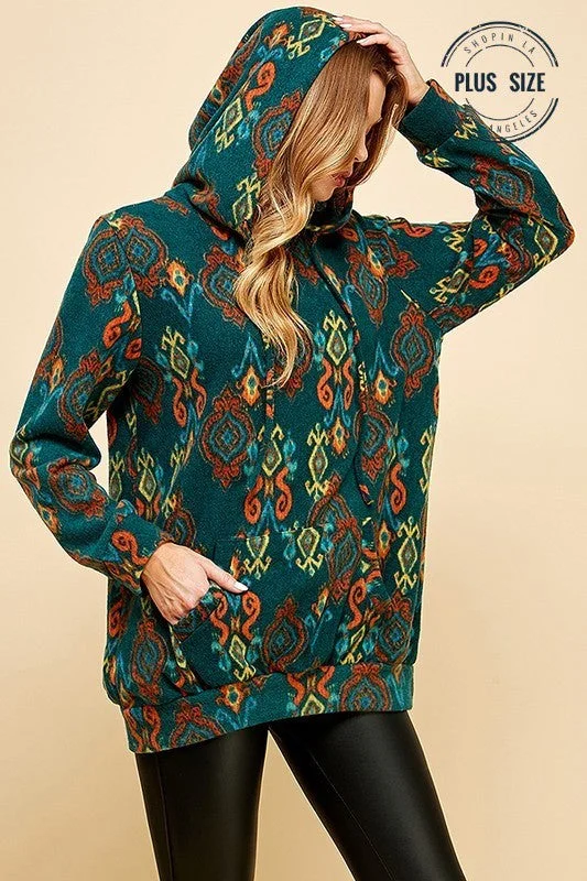 Retro Print Hoodie