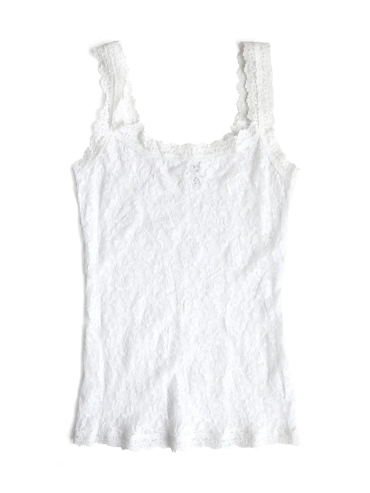 Signature Lace Unlined Cami in White