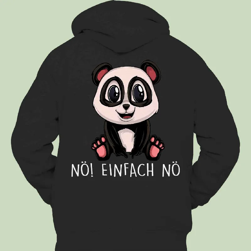 Panda Hoodie Unisex Back Print