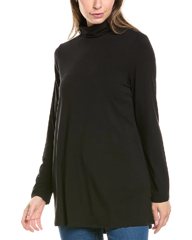 EILEEN FISHER Scrunch Neck Tunic