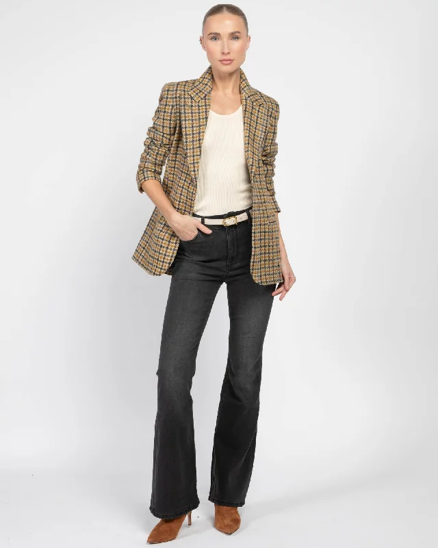 OCHRE HOUNDSTOOTH