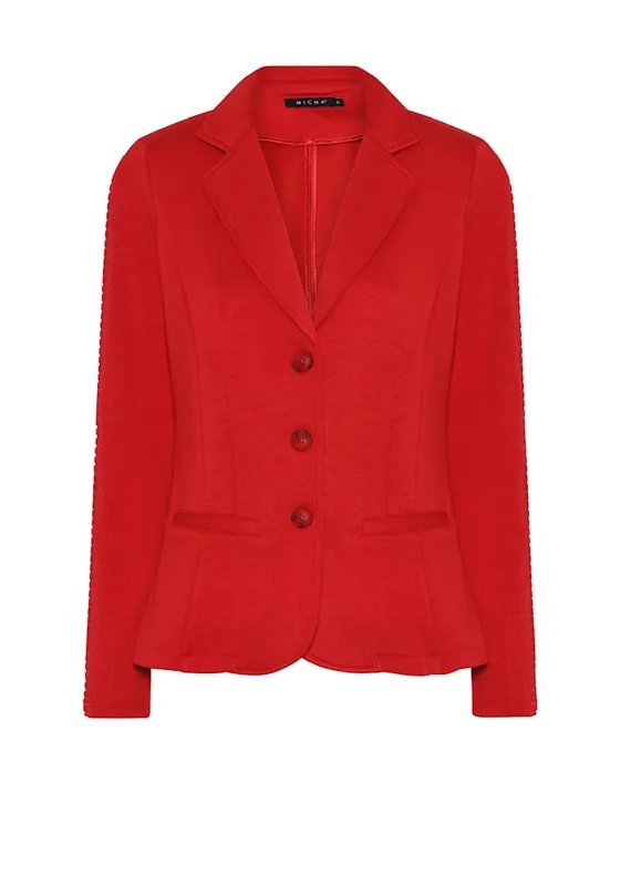 Micha Sporty Spring Blazer, Red