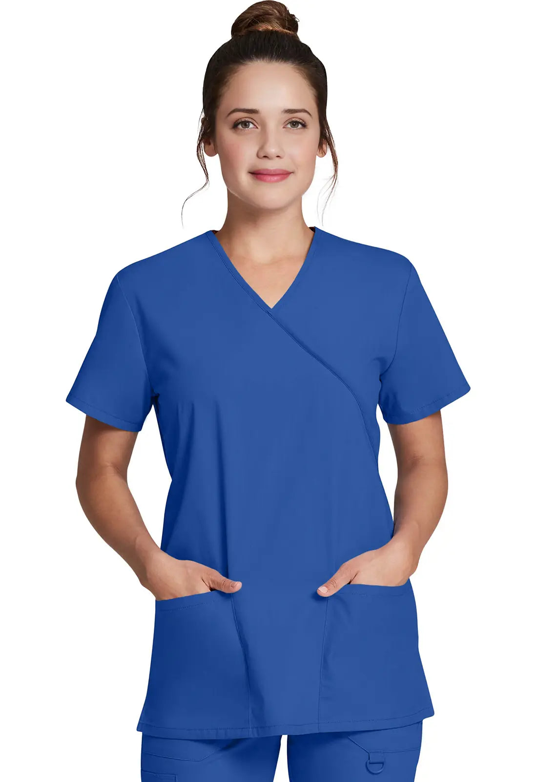 Dickies Mock Wrap Tunic - Royal Blue