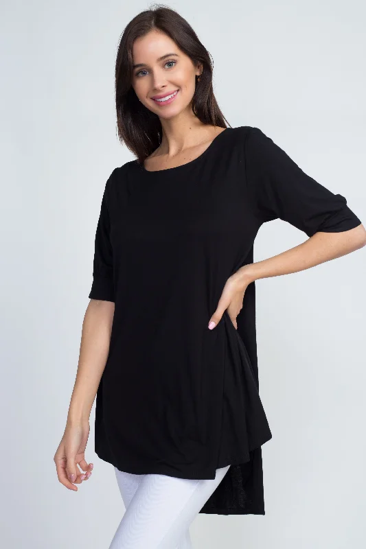 Relaxed Strappy Back Hi-Low Tunic Top