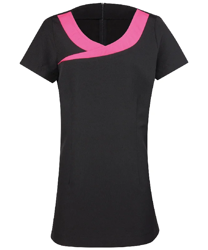 Black/Hot Pink - Ivy beauty and spa tunic