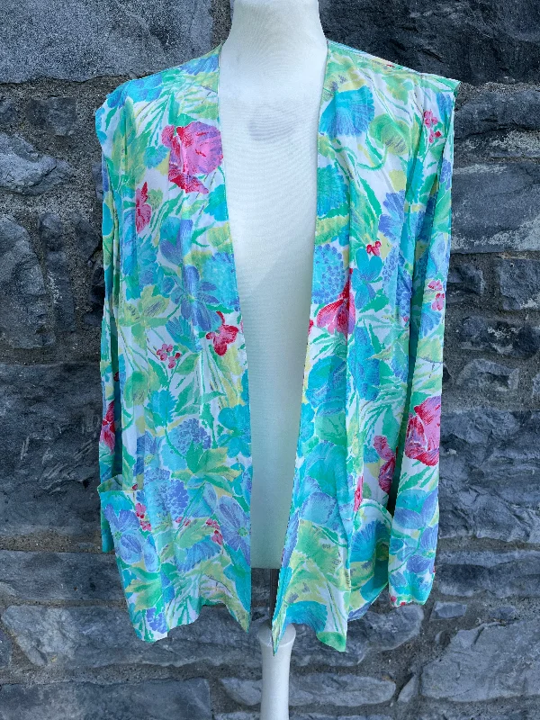 80s floral blazer uk 14