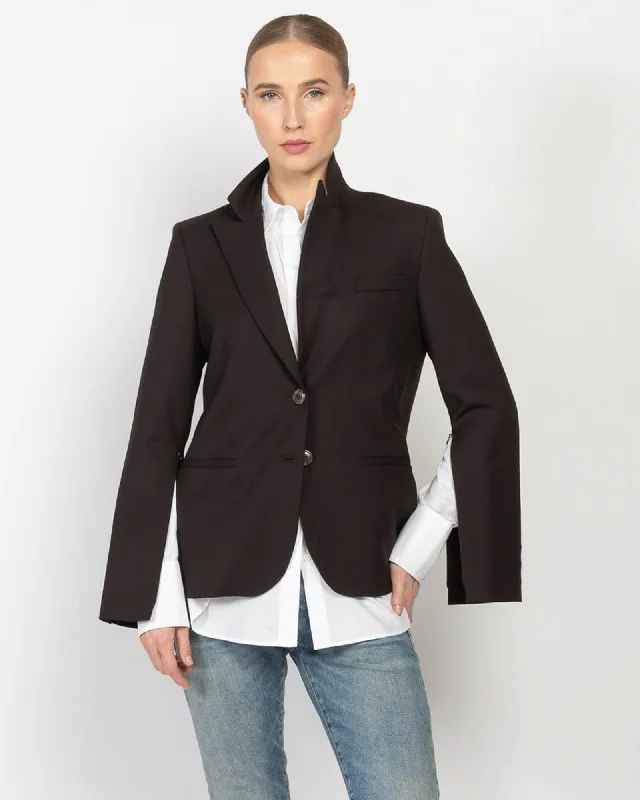 Boyfriend Blazer With Zipper