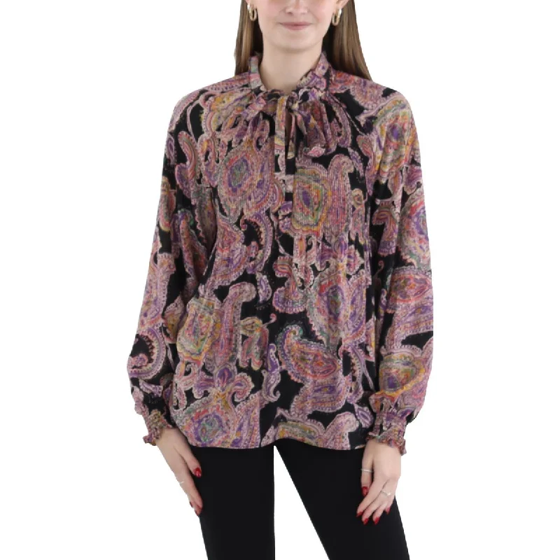 Lauren Ralph Lauren Womens Printed Boho Tunic Top