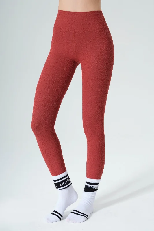 Déese Fleur 3D Leggings - Merlot