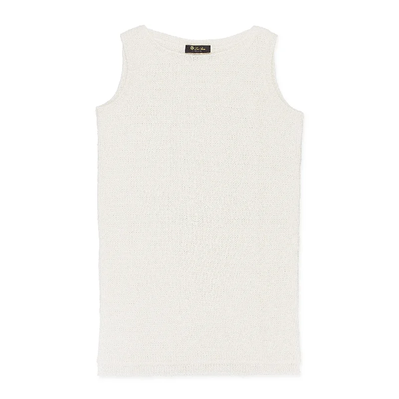 TUNICA WHITE SLEEVELESS TOP