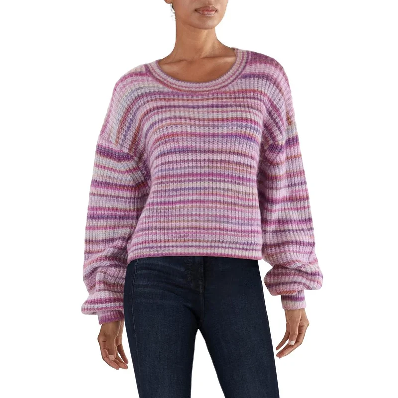 Z Supply Womens Crewneck Ribbed Pullover Sweater