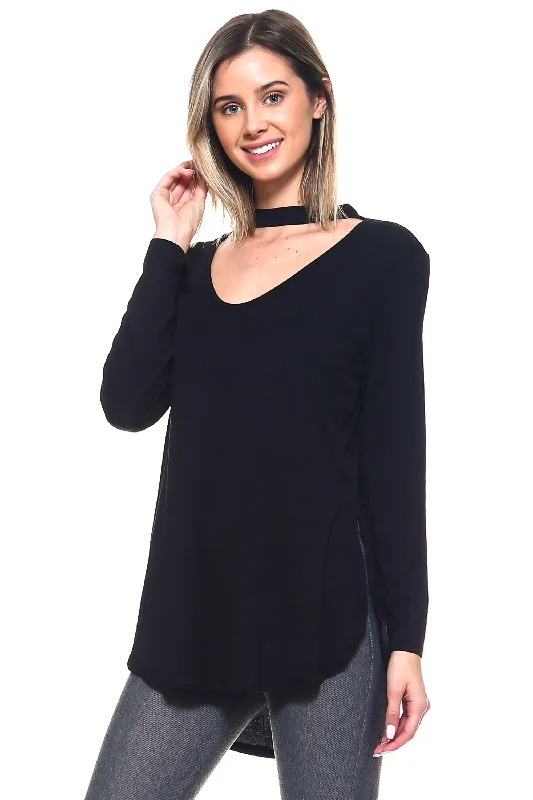 A Little Of Your Love Choker Tunic Top