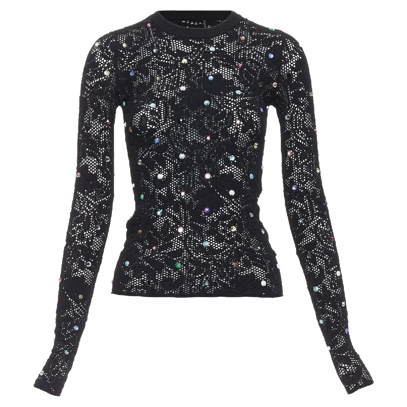 Louis Vuitton floral lace pullover