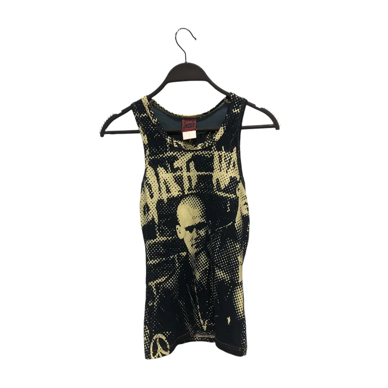 GAULTIER JEAN'S/Camisole/36/All Over Print/Nylon/GRN/BALD FACE