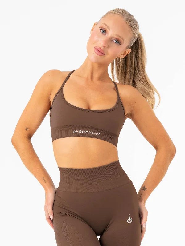 Lift 2.0 Seamless Sports Bra - Espresso