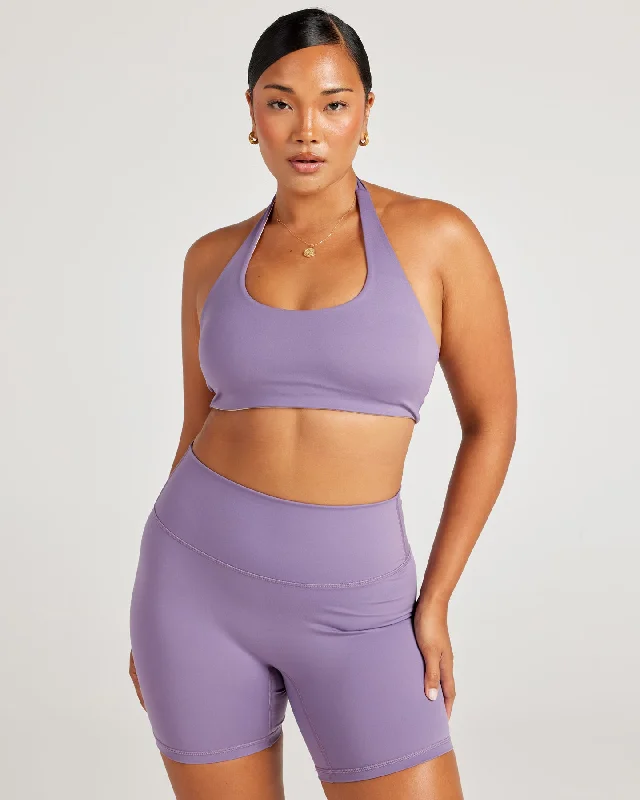 Aura Halter V2 Bra - Grape