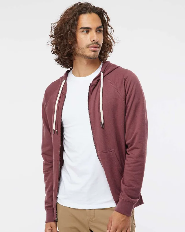 Lightweight Loopback Terry Full-Zip Hooded Sweatshirt