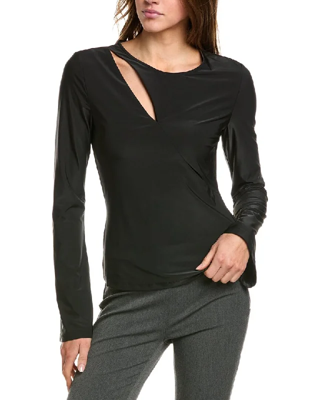 BCBGMAXAZRIA Cutout Pullover Top