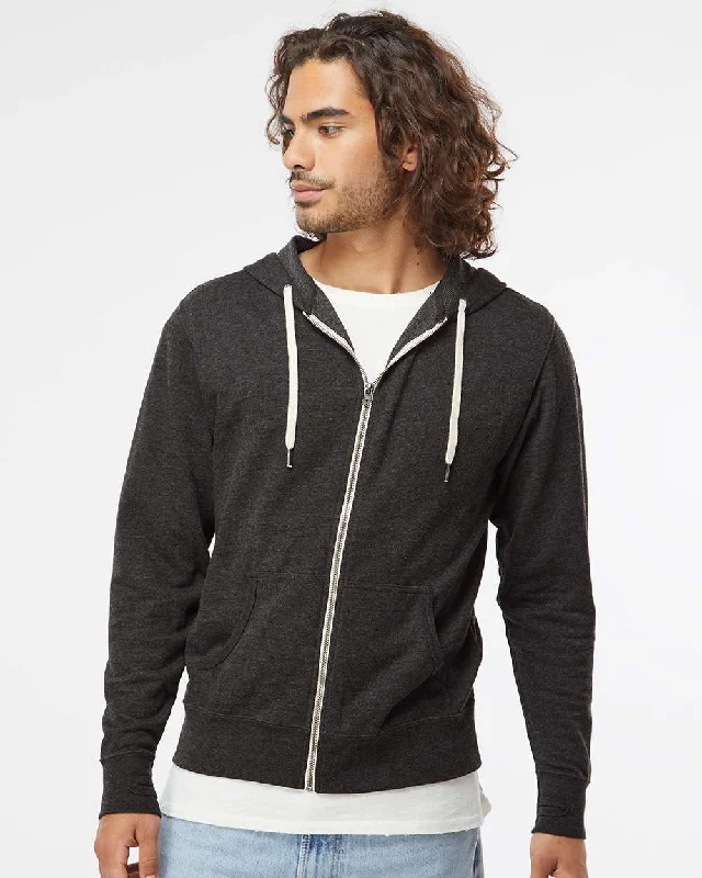 Lightweight Loopback Terry Full-Zip Hooded Sweatshirt