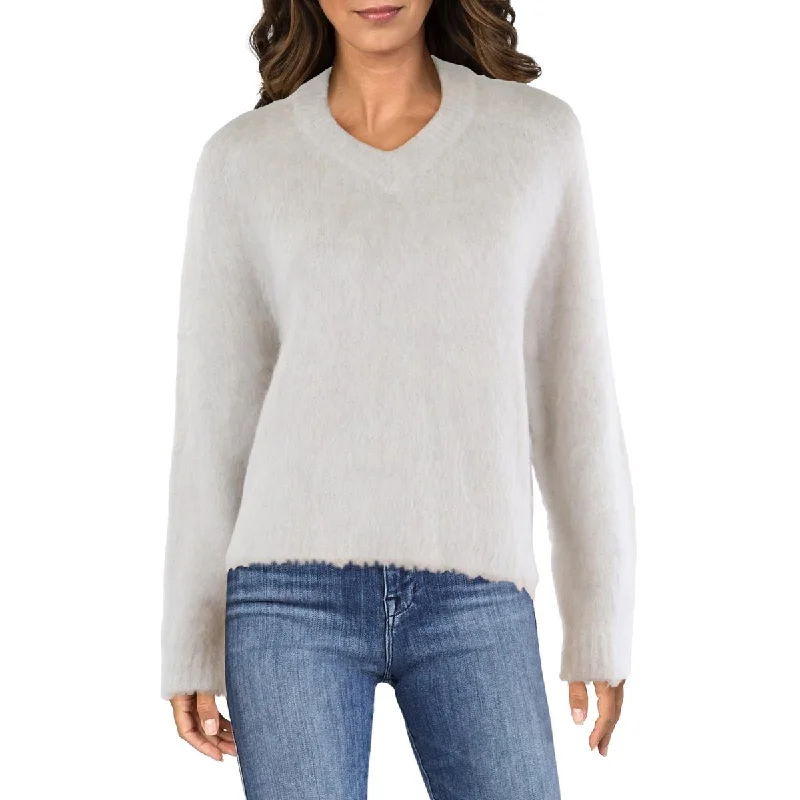 Madewell Womens Wool Blend V-Neck Pullover Sweater