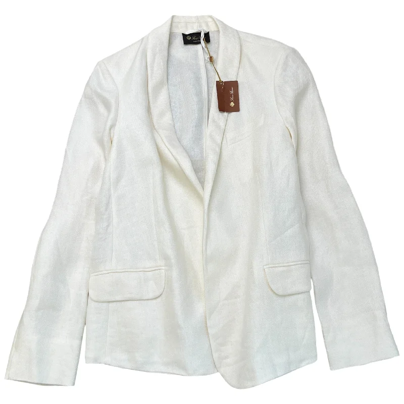 Women's Giacca Blazer Jacket Cream Size 44 / UK 12