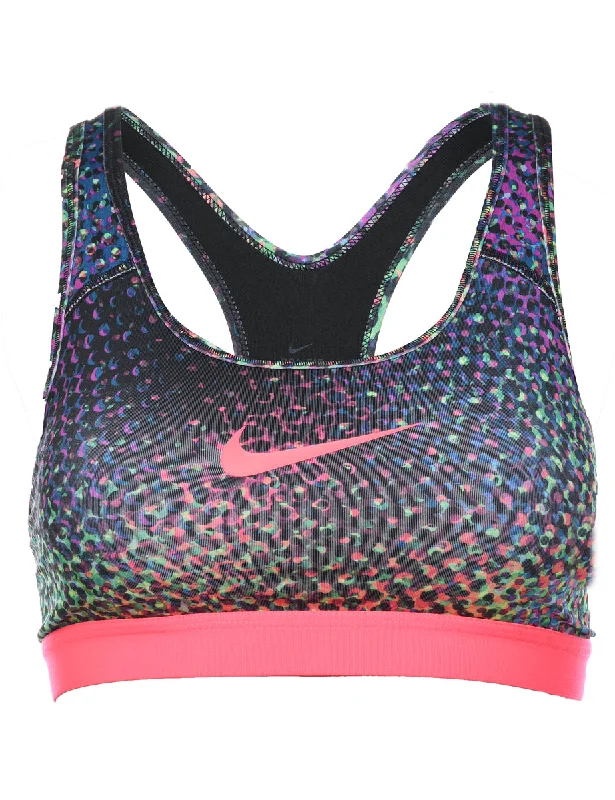 Nike Patterned Sports Bra - S