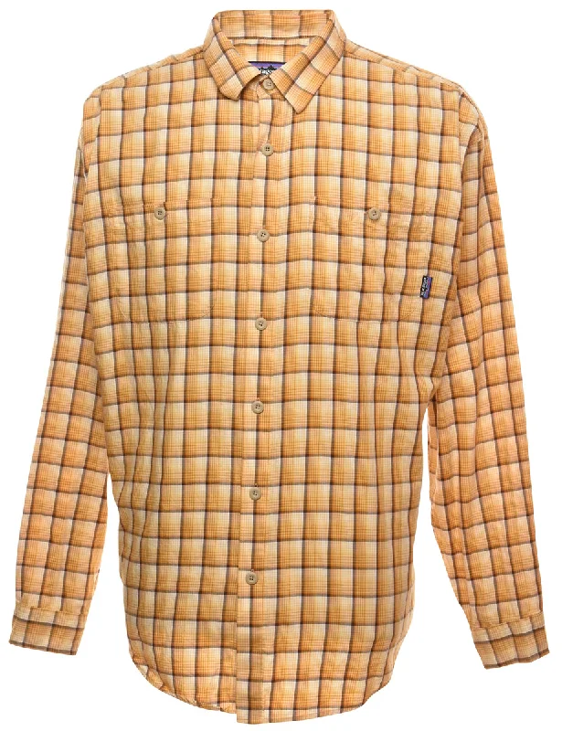 Patagonia Yellow & Mustard Checked Shirt - L