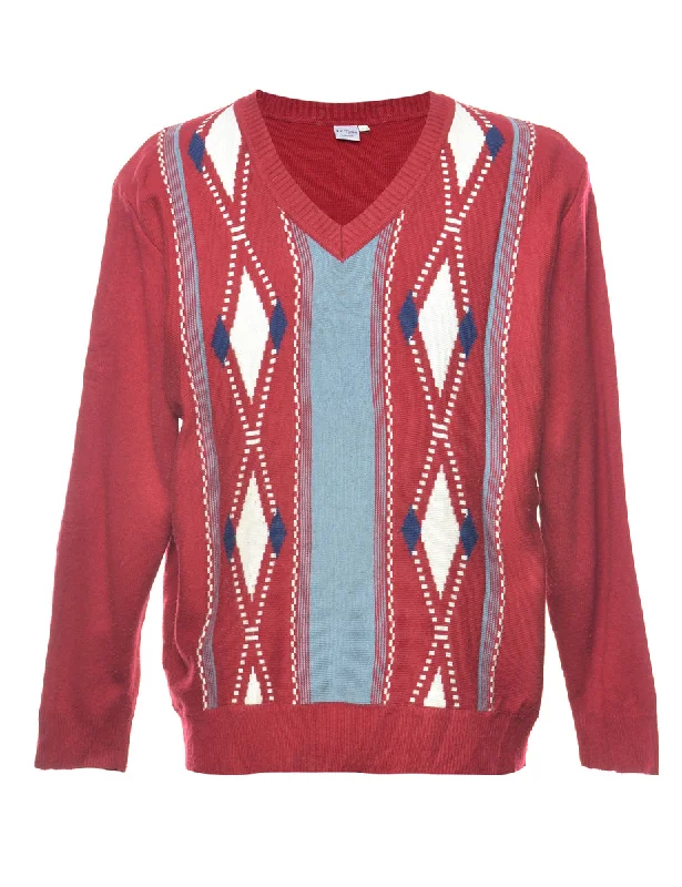 Patterned Jumper - M