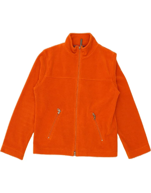 STREET ONE Womens Fleece Jacket UK 16 Large Orange Polyester