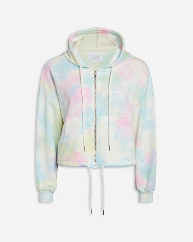 Peza zip hoodie - Pastel mix